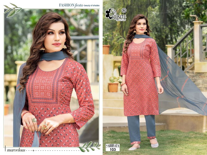 Sabhyata By Kinti Readymade Designer Salwar Suits Catalog